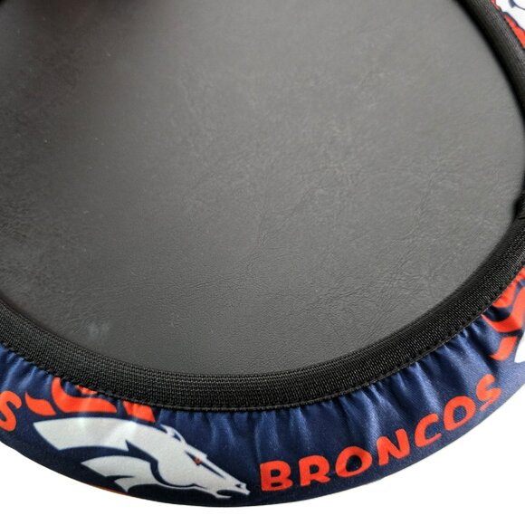 Denver Broncos Steering Wheel Cover Fits 14" to 15" New NFL Football Sports Fan - Picture 3 of 3